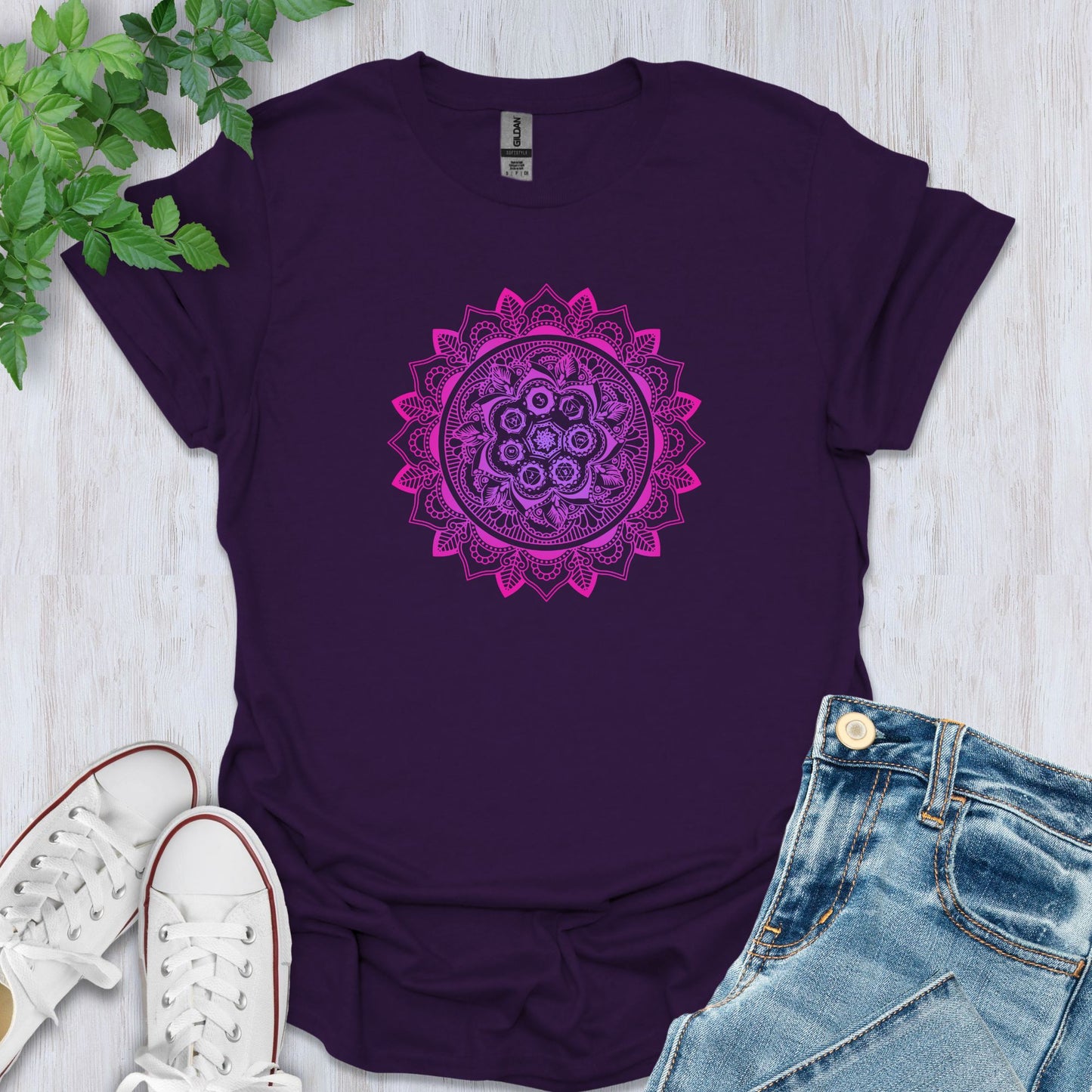 Seven Chakras Mandala T-Shirt