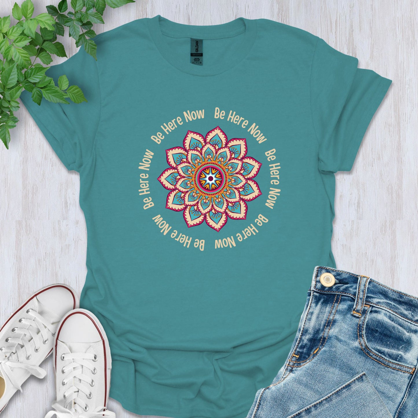 Be Here Now - Mandala Mix T-Shirt