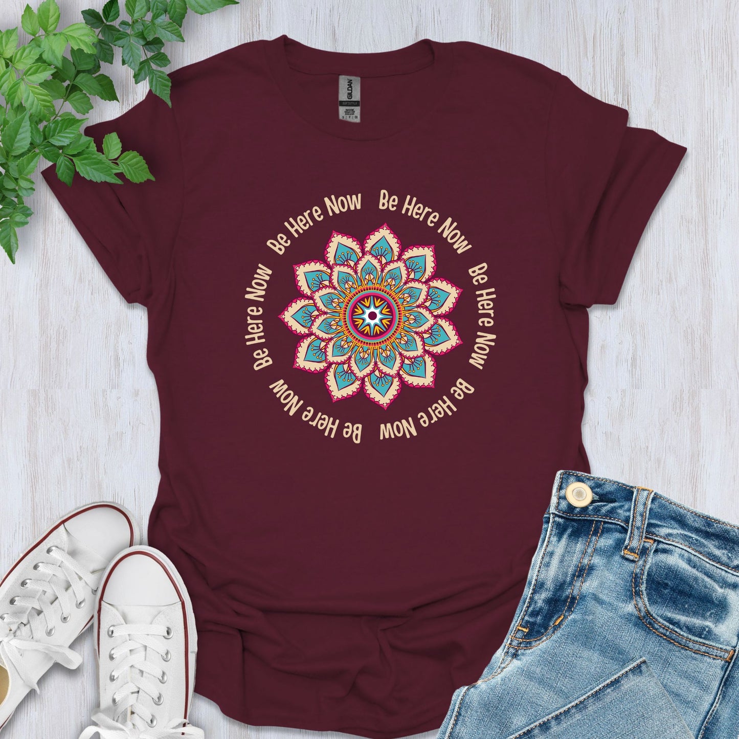 Be Here Now - Mandala Mix T-Shirt