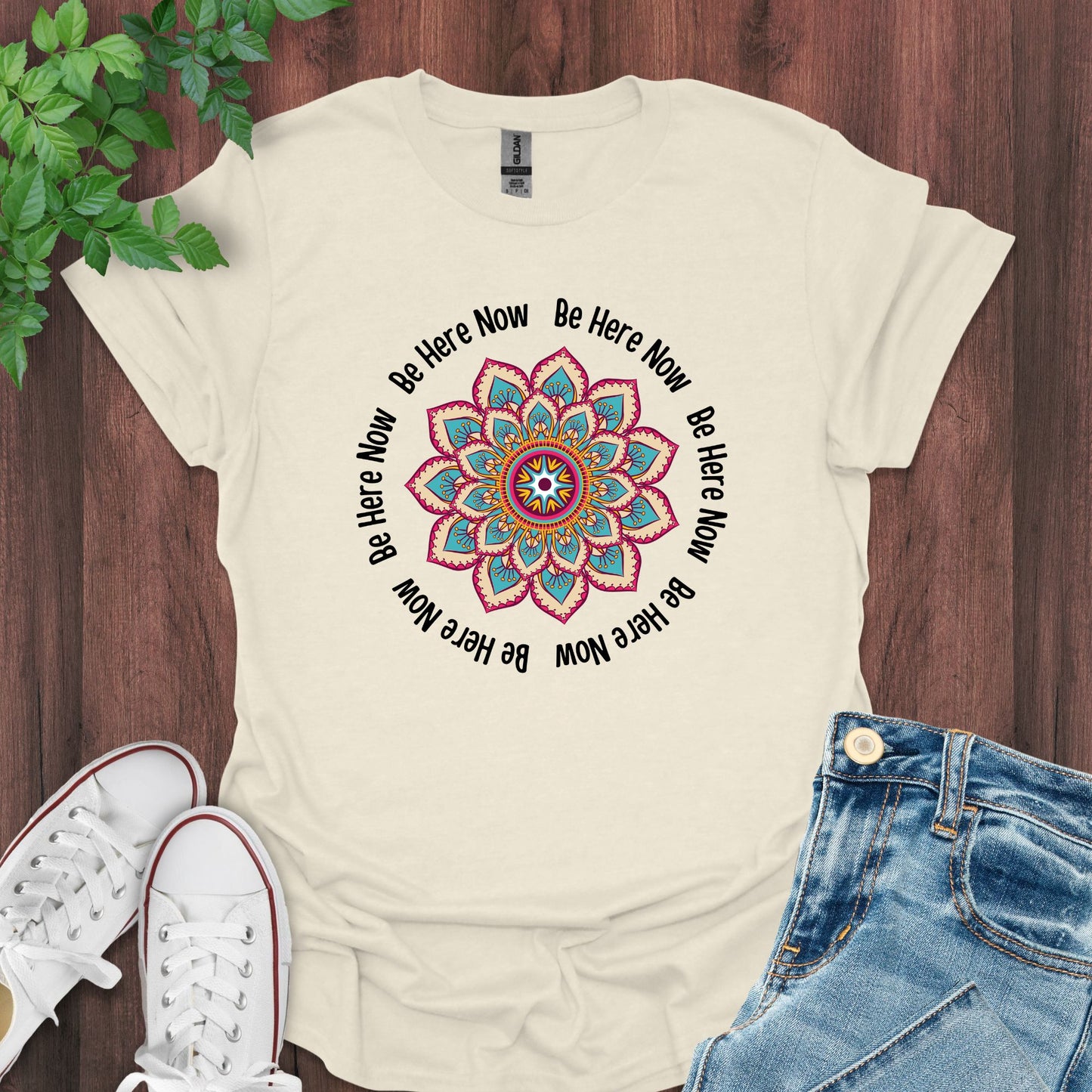 Be Here Now - Mandala Mix T-Shirt