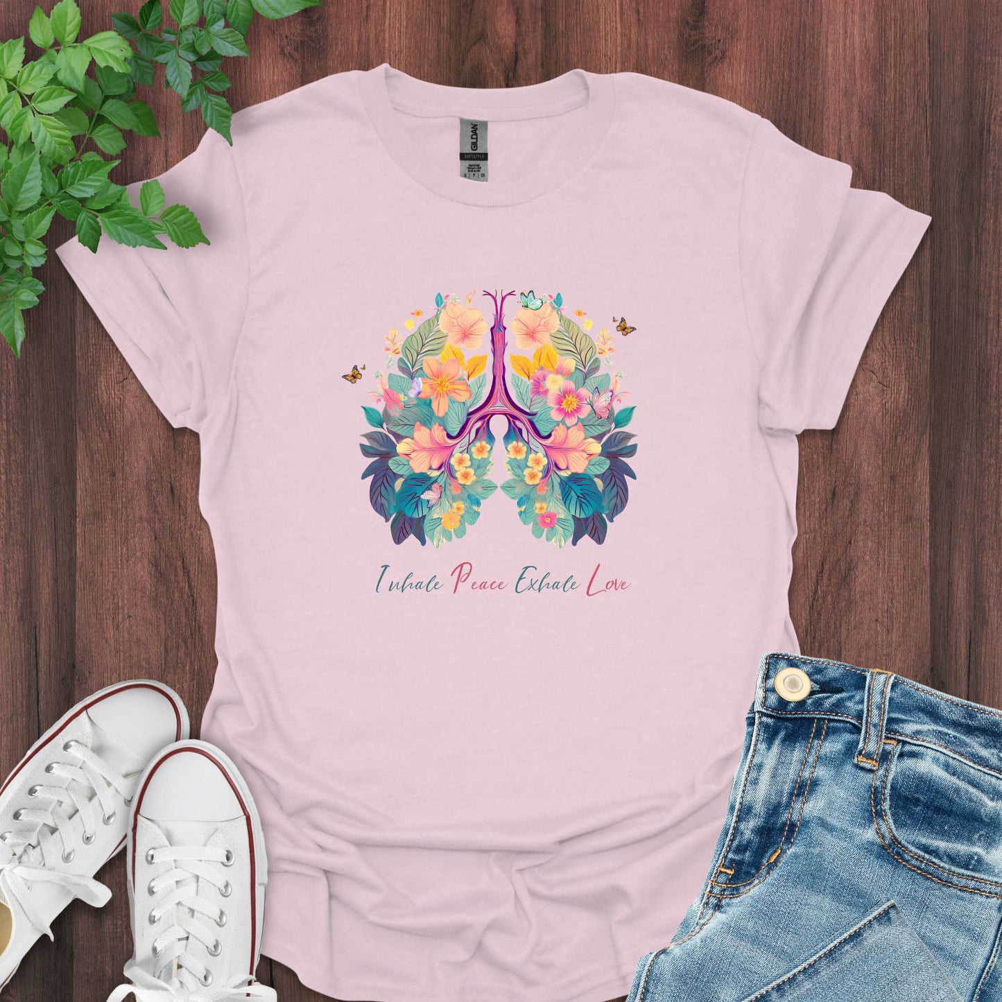 Inhale Peace, Exhale Love T-Shirt