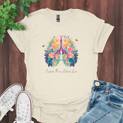 Inhale Peace, Exhale Love T-Shirt