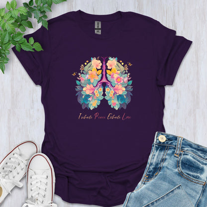 Inhale Peace, Exhale Love T-Shirt